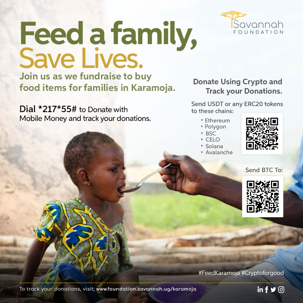 Ugandan Crypto foundation launches fundraising drive for Karamoja food donations
